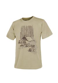Koszulka bawełniana męska Helikon-Tex T-Shirt Home Sweet Home. Kolor: zielony. Materiał: bawełna