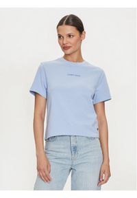 Tommy Jeans T-Shirt New Classic DW0DW17837 Niebieski Boxy Fit. Kolor: niebieski. Materiał: bawełna