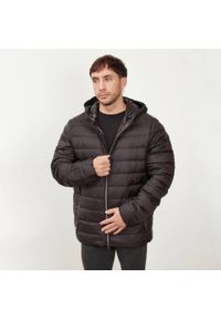 Geox - Kurtka GEOX M2625B T2562 M DERECK HOOD JACKET Czarny. Kolor: czarny. Materiał: tkanina