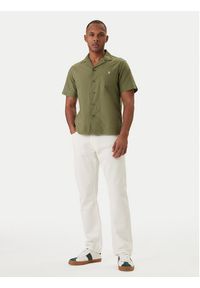 Polo Ralph Lauren Koszula 710980423502 Zielony Regular Fit. Typ kołnierza: polo. Kolor: zielony. Materiał: bawełna #5