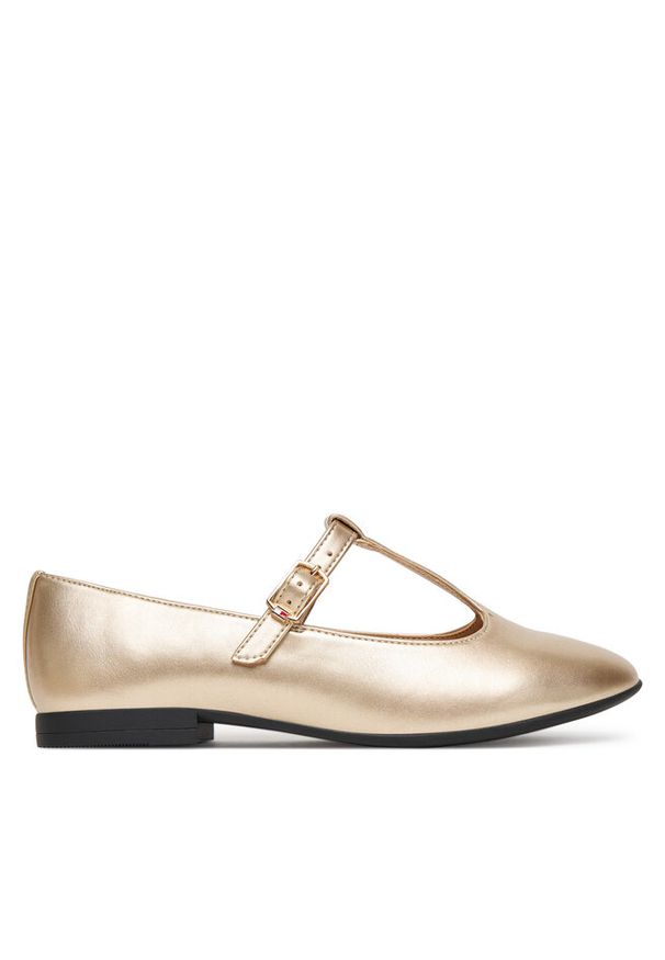 TOMMY HILFIGER - Baleriny Tommy Hilfiger. Kolor: złoty