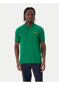 Aeronautica Militare Polo 261PO1308UP00082 Zielony Regular Fit. Typ kołnierza: polo. Kolor: zielony. Materiał: bawełna #1
