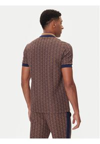 Lacoste Polo DH1417 Brązowy Regular Fit. Typ kołnierza: polo. Kolor: brązowy. Materiał: bawełna #10