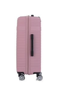 Ochnik - Komplet walizek na kółkach 19''/24''/28''. Kolor: różowy. Materiał: materiał, poliester, guma, kauczuk #11