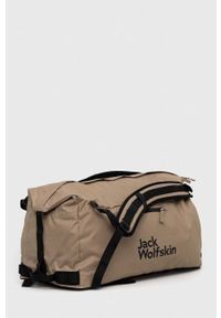 Jack Wolfskin torba kolor beżowy. Kolor: beżowy. Materiał: materiał #4