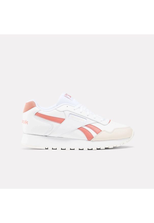Sneakersy damskie Reebok Glide buty sportowe lifestylowe białe (100201437). Kolor: biały. Szerokość cholewki: normalna. Sport: turystyka piesza