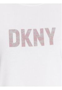 DKNY T-Shirt P9BH9AHQ Biały Regular Fit. Kolor: biały. Materiał: bawełna #4