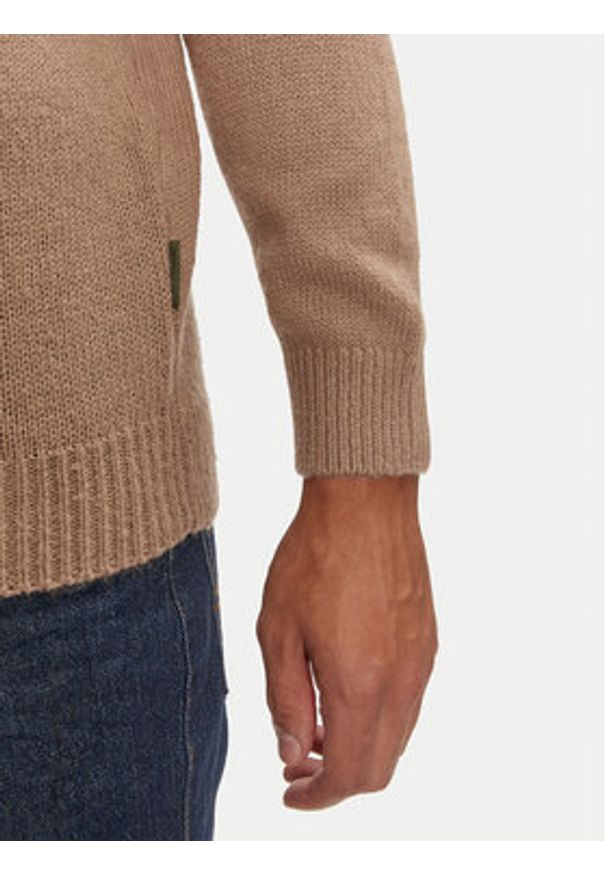 Only & Sons Sweter Anthony 22029798 Beżowy Regular Fit. Kolor: beżowy. Materiał: syntetyk