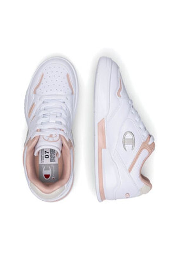 Champion Sneakersy 3 POINT LOW TECH S11699-WW014 Biały. Kolor: biały. Materiał: skóra