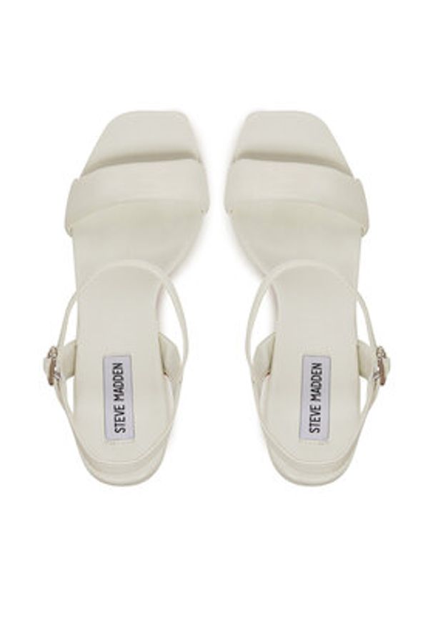 Steve Madden Sandały Mareena SM11003691 Biały. Kolor: biały. Materiał: skóra