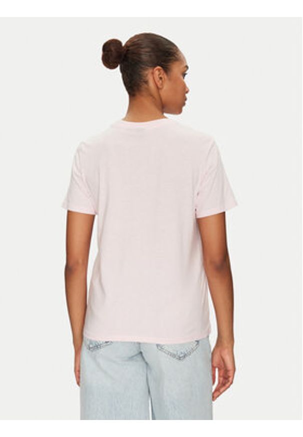 Pieces T-Shirt Skylar 17155376 Różowy Regular Fit. Kolor: różowy. Materiał: bawełna