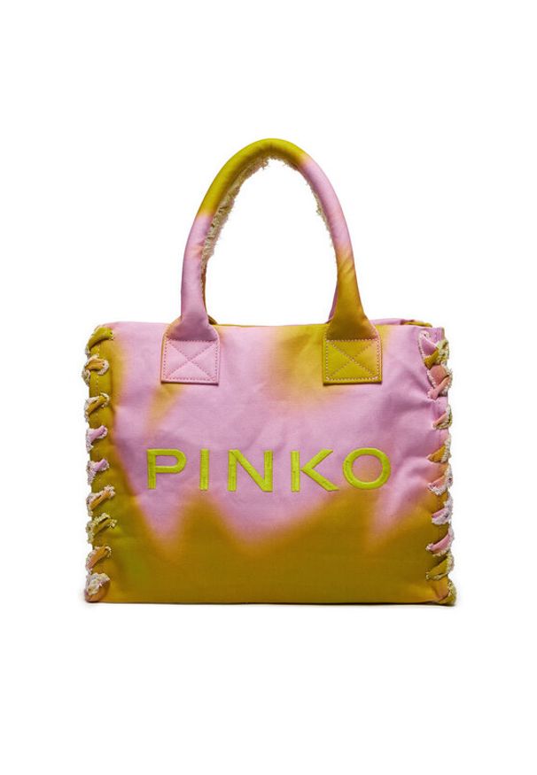 Pinko Torebka Beach Shopping PE 24 PLTT 100782 A0PZ Kolorowy. Wzór: kolorowy