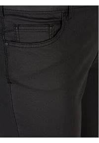 Zizzi Spodnie materiałowe M20125A Czarny Super Slim Fit. Kolor: czarny. Materiał: wiskoza