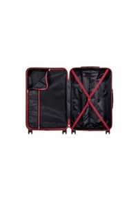 Ochnik - Komplet walizek na kółkach 19''/24''/28''. Kolor: czerwony. Materiał: materiał, poliester, guma, kauczuk #5