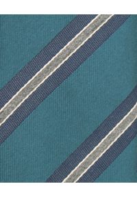 Klasyczny Krawat Klubowy - Alties - Zieleń w Prążek. Materiał: tkanina. Wzór: prążki. Styl: klasyczny #5
