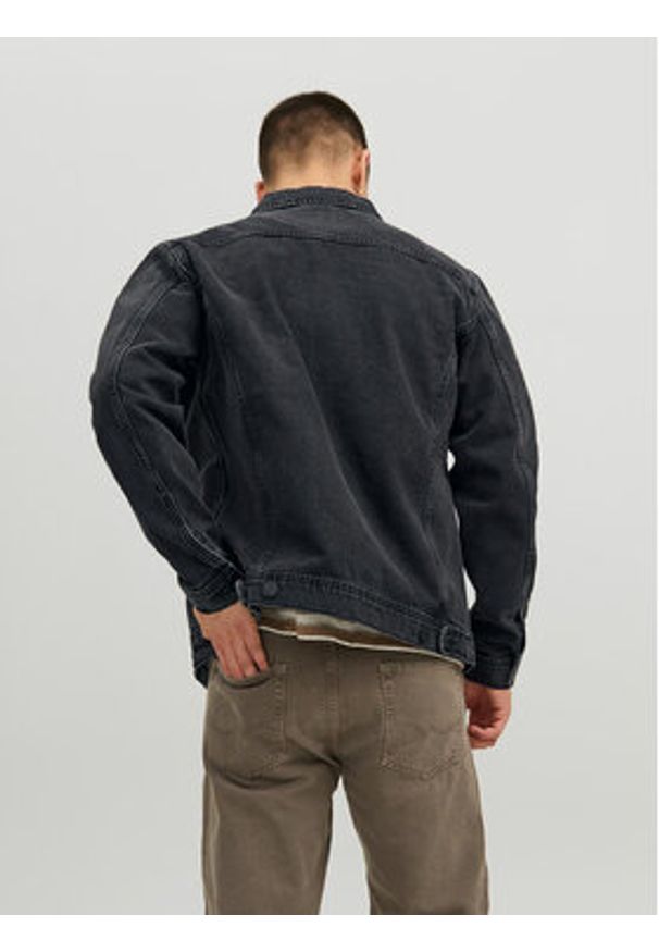 Jack & Jones Kurtka jeansowa Jean 12223613 Czarny Regular Fit. Kolor: czarny. Materiał: bawełna