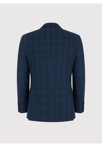 Pako Lorente - PAKO LORENTE – Dwurzędowa marynarka garniturowa w kratę. Okazja: na spotkanie biznesowe. Materiał: wiskoza. Styl: biznesowy #8