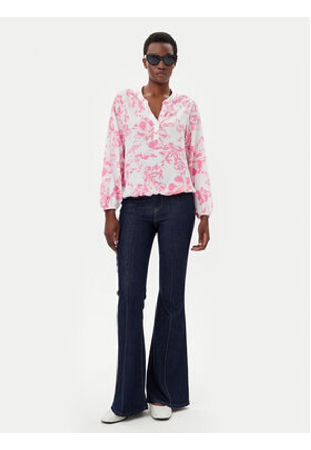 Olsen Bluzka 12002101 Różowy Regular Fit. Kolor: różowy. Materiał: wiskoza