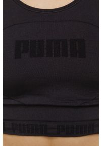 Puma top treningowy Evoknit kolor czarny. Kolor: czarny. Materiał: dzianina. Długość rękawa: na ramiączkach