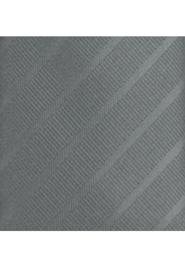 Krawat Męski - Angelo di Monti - Ciemny Popiel. Materiał: tkanina. Styl: wizytowy, elegancki