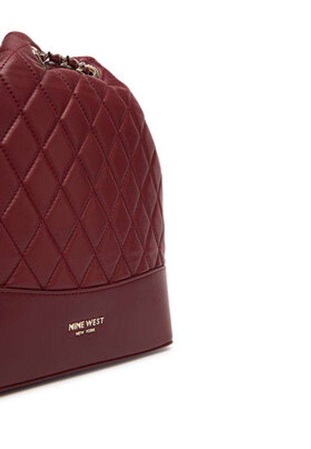 Nine West Plecak CEO-KANSAS-JH5824-NW Bordowy. Kolor: czerwony. Materiał: materiał, syntetyk