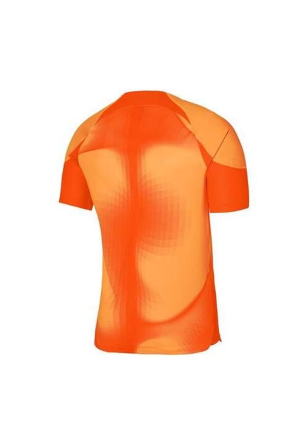 Koszulka treningowa męska Nike Gardien IV. Kolor: pomarańczowy, żółty, wielokolorowy. Długość rękawa: krótki rękaw. Długość: krótkie. Sport: piłka nożna