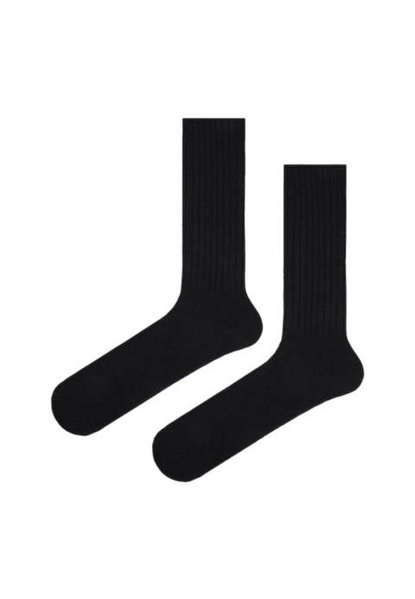 His Story - Ciepłe Wełniane Skarpetki Zimowe - Kolor Czarny. Kolor: czarny. Materiał: wełna, elastan, poliamid
