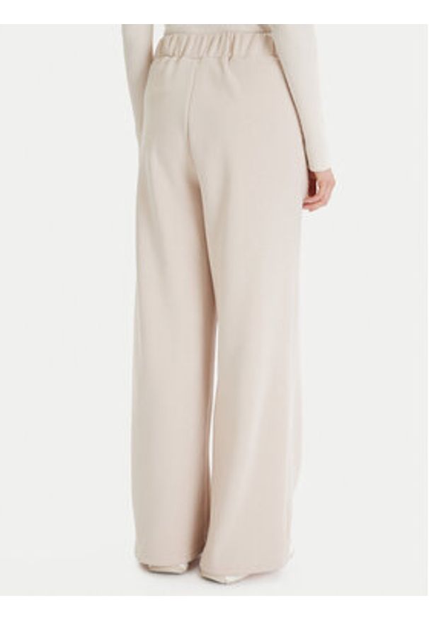 Vero Moda Spodnie dresowe Daisy 10338102 Beżowy Wide Leg. Kolor: beżowy. Materiał: syntetyk