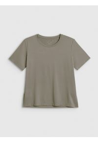 4f - 4F Koszulka treningowa loose szybkoschnąca damska - zielona L. Kolor: zielony. Sport: fitness #1