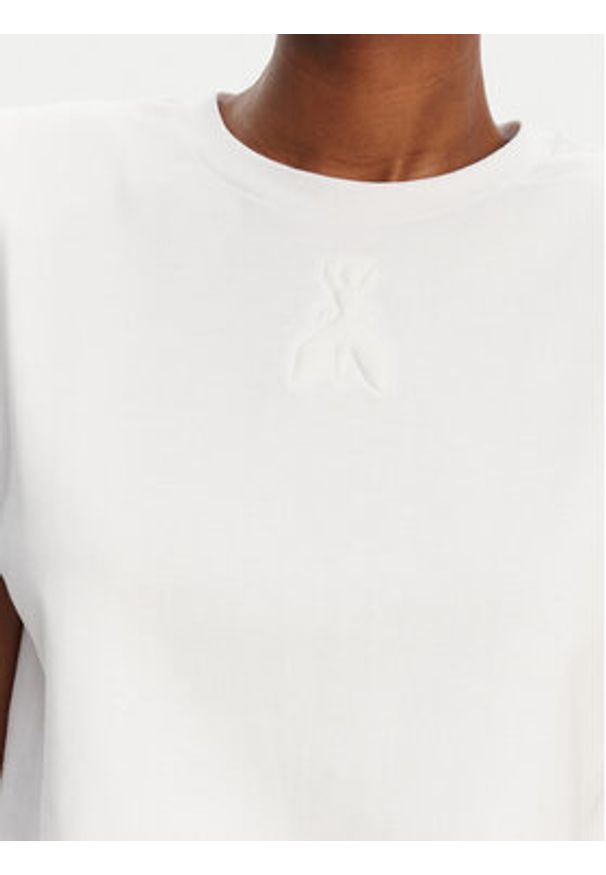 Patrizia Pepe T-Shirt 2M4443/J289-W103 Biały Regular Fit. Kolor: biały. Materiał: bawełna