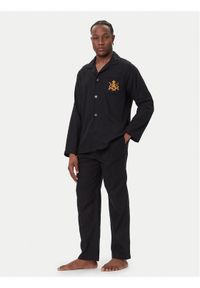 Polo Ralph Lauren Piżama 714982503002 Czarny Regular Fit. Kolor: czarny. Materiał: bawełna
