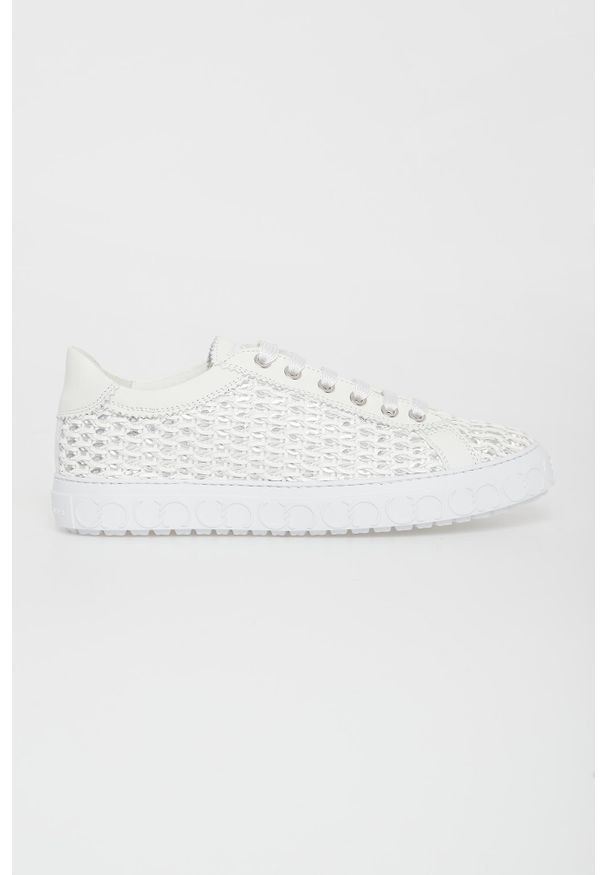 Sneakersy damskie skórzane CESARE CASADEI. Materiał: skóra