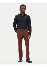 Hugo - HUGO Koszula Kenno 50500965 Czarny Slim Fit. Kolor: czarny. Materiał: bawełna
