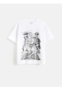 Reserved - Bawełniany t-shirt Gorillaz - biały. Kolor: biały. Materiał: bawełna #1