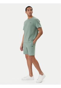 BOSS Szorty sportowe Waffle 50535884 Zielony Regular Fit. Kolor: zielony. Materiał: bawełna. Styl: sportowy #4
