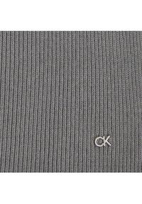Calvin Klein Szalik Re-Lock Knit Scarf 30X180 K60K611128 Szary. Kolor: szary. Materiał: wiskoza