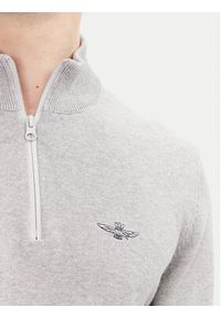 Aeronautica Militare Sweter 251MA1489L506 Szary Regular Fit. Kolor: szary. Materiał: bawełna #5