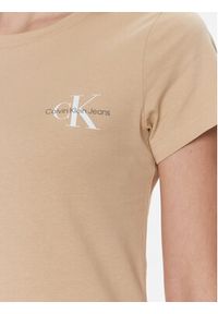 Calvin Klein Jeans Komplet 2 t-shirtów J20J219734 Beżowy Slim Fit. Kolor: beżowy. Materiał: bawełna #5