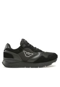 Emporio Armani Sneakersy X4X642 XN951 A083 Czarny. Kolor: czarny. Materiał: materiał