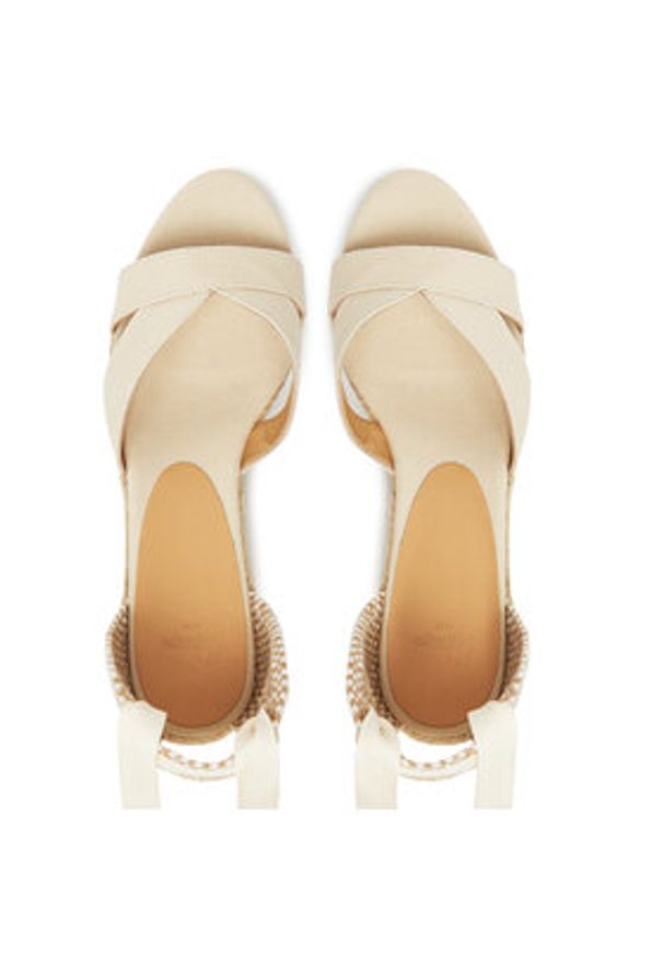 Castañer Espadryle Bailey 025677 Beżowy. Kolor: beżowy. Materiał: materiał