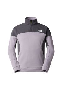 Bluza męska The North Face 1/4 Mountain Athletics 0A8G8JGOJ1 - szara. Kolor: szary. Materiał: poliester, polar. Wzór: aplikacja #1