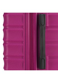 Wittchen - Średnia walizka z ABS-u z żebrowaniem różowa. Kolor: różowy. Materiał: guma #7