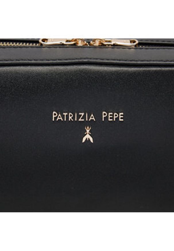 Patrizia Pepe Torebka 8B0136/L061-K103 Czarny. Kolor: czarny. Materiał: skórzane