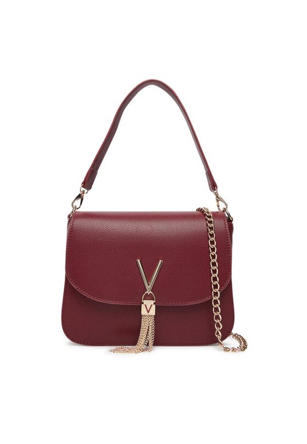 VALENTINO - Valentino Torebka Divina VBS1R404G Bordowy. Kolor: czerwony. Materiał: skórzane