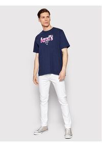 Levi's® T-Shirt 16143-0623 Granatowy Regular Fit. Kolor: niebieski. Materiał: bawełna