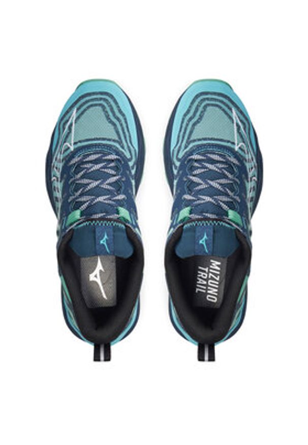 Mizuno Buty do biegania Wave Daichi 8 J1GK2471 Zielony. Kolor: zielony. Materiał: materiał. Model: Mizuno Wave