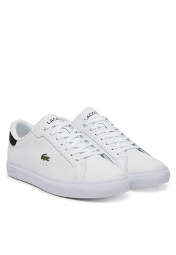 Lacoste Sneakersy Powercourt 7-49SMA0081 Biały. Kolor: biały. Materiał: skóra