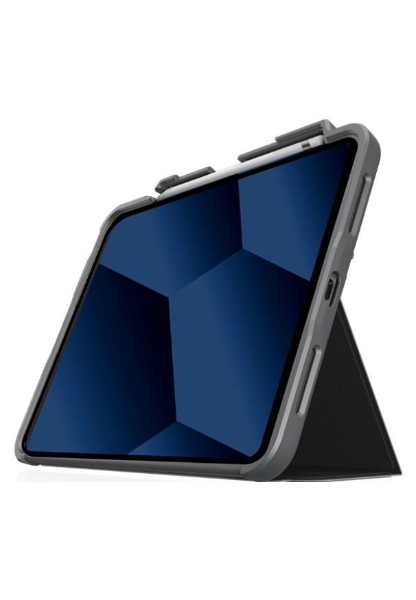 STM Goods - STM Dux Plus do iPad 10.9'' (2022) MIL-STD-810G z funkcją ładowania Apple Pencil (Midnight Blue). Materiał: mikrofibra