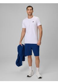 4f - 4F Spodenki dresowe męskie - granatowe M. Kolor: niebieski. Materiał: dresówka. Sport: turystyka piesza, fitness #1