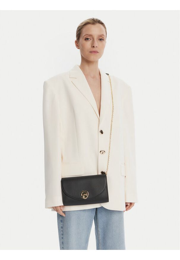 Coccinelle Torebka Tob Coccinellenikla Smooth E1 TOB 15 01 01 Czarny. Kolor: czarny. Materiał: skórzane